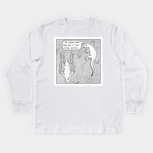 Gecko troubles! Kids Long Sleeve T-Shirt